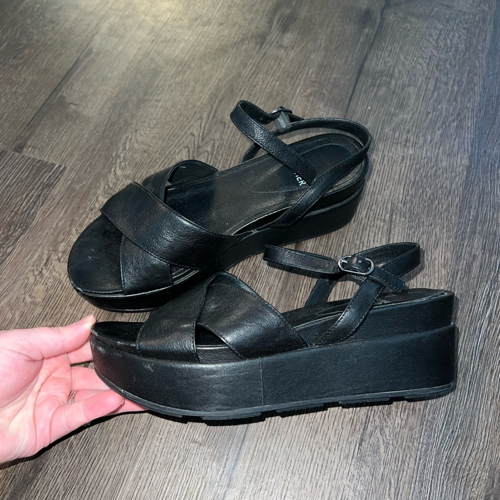 Women's Black Platform Sandals